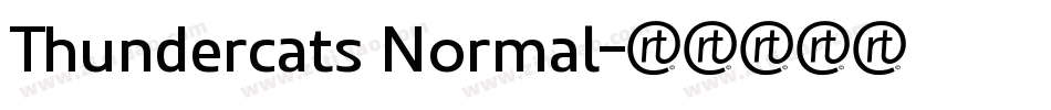 Thundercats Normal字体转换